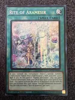 Yugioh Rite of Aramesir MP23-EN264 Prismatic Secret Rare 1st Edition NM - Image 1