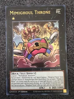 Yugioh Mimighoul Throne ROTA-EN094 Ultra Rare 1st Edition NM - Image 1
