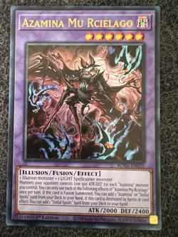 Yugioh Azamina Mu Rcielago ROTA-EN031 Ultra Rare 1st Edition NM - Image 1