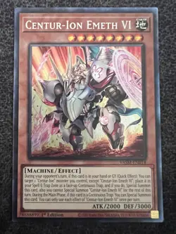Yugioh Centur-Ion Emeth VI VASM-EN018 Collectors Rare 1st Edition NM - Image 1