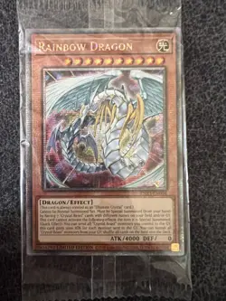 Yugioh Rainbow Dragon TN23-EN004 Quarter Century Secret Rare Limited Edition NM - Image 1
