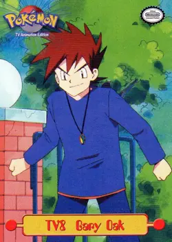 Pokemon TV8 Gary Oak Card TV Animation Edition Topps - Image 1