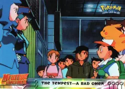 Pokemon The Tempest-A Bad Omen Card Mewtwo Strikes Back #15 Topps - Image 1