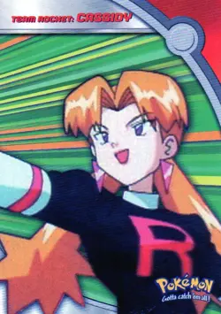 Pokemon Team Rocket: Cassidy Card Topps Blue Logo TV Animation Edition - Image 1