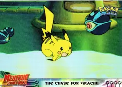 Pokemon The Chase for Pikachu Card #28 Topps The First Movie Blue Logo - Image 1