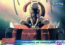 Pokemon Consciousness And Congratulations Card Mewtwo Strikes Back Topps - Image 1