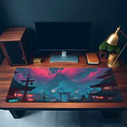 Kamigawa Izzet Inspired MTG Playmat Fantasy Desk Mat - MTG Playmat - Image 3