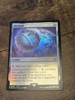 FOIL C 0254 Blitzball FFX Artifact Common Final Fantasy NM Card MTG FIN - Image 1