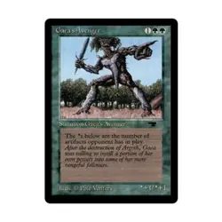 WOTC MtG Antiquities Gaea's Avenger (R) EX - Image 1