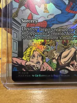Feed the Swarm Foil Borderless Spider-Man Marvel Universe (MAR) MTG - Image 2