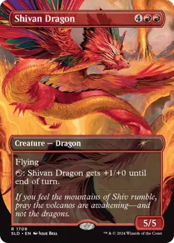 MTG - Shivan Dragon - SLD 1709 - Secret Lair Julie Bell Rare Magic the Gathering - Image 1
