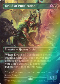 MTG - Druid of Purification - Foil - SLD 0877 - Secret Lair - Rare - Magic - Image 1