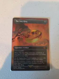 The One Ring Borderless Foil Lord of the Rings LTR MTG NM-M Mythic - Image 1