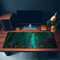 Kamigawa Forest MTG Playmat Bamboo Grove Fantasy Desk Mat - Image 3