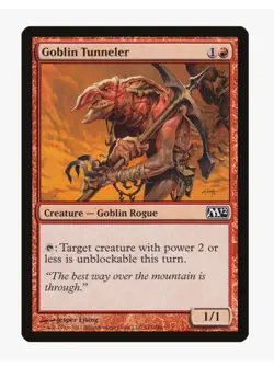 Goblin Tunneler MTG M12 LP | Pauper EDH Goblin Tribal Unblockable Prowess - Image 1