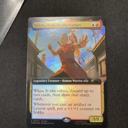 Mtg MagicCon Atlanta promo Sokka, Bold Boomeranger Foil - Image 2