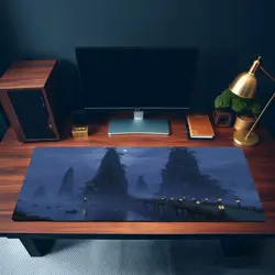 Kamigawa Island MTG Playmat Lantern Bridge Fantasy Desk Mat - Image 3