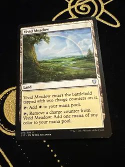 Vivid Meadow #293 (NM) Commander 2017 C17 Magic MTG - Image 1