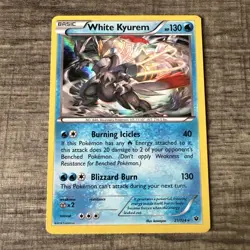 White Kyurem 21/124 - XY Fates Collide Holo Rare Pokemon Card NM - Image 1