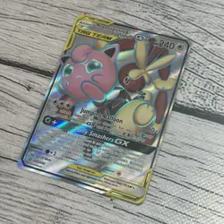 Pokemon TCG Mega Lopunny & Jigglypuff GX 225/236 Cosmic Eclipse Full Art - NM - Image 4