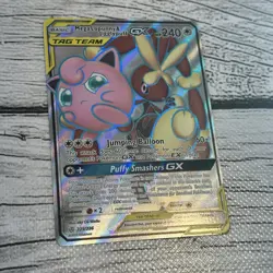 Pokemon TCG Mega Lopunny & Jigglypuff GX 225/236 Cosmic Eclipse Full Art - NM - Image 5