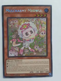 Mulcharmy Meowls SUDA-EN025 Secret Rare Yugioh 1st Edition - Image 1