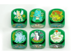 Amanda Lapalme Manamoon Yugioh Frog Metal Dice x1 Green Brand New - Image 1