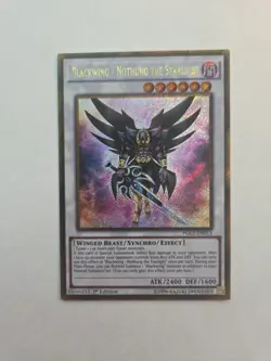 Yugioh Blackwing - Nothung The Starlight PGL2-EN013 Gold Secret Rare 1st Ed NM - Image 1