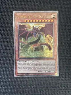 YuGiOh Slifer the Sky Dragon RA03 EN244 1st Ed Quarter Century Secret Rare LP - Image 2
