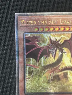 YuGiOh Slifer the Sky Dragon RA03 EN244 1st Ed Quarter Century Secret Rare LP - Image 3