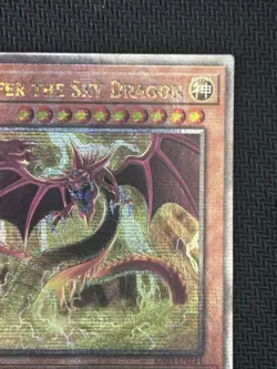 YuGiOh Slifer the Sky Dragon RA03 EN244 1st Ed Quarter Century Secret Rare LP - Image 4