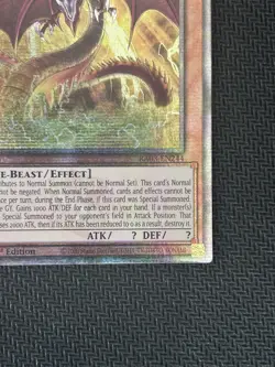 YuGiOh Slifer the Sky Dragon RA03 EN244 1st Ed Quarter Century Secret Rare LP - Image 5