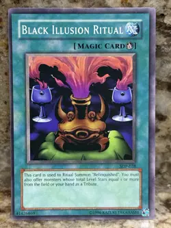 Black Illusion Ritual - SDP-038 - Common Unlimited Yugioh - NM - Image 1
