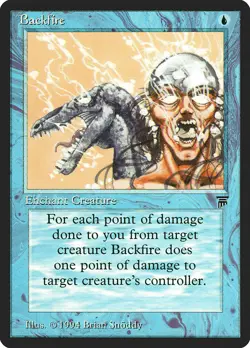 Backfire Legends PLD Blue Uncommon MAGIC THE GATHERING MTG CARD ABUGames - Image 1