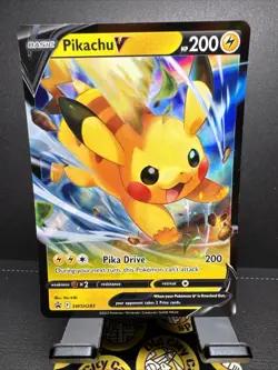 Pikachu V SWSH285 - Black Star Promo - Ultra Rare Holo Pokemon Card - Image 1