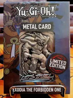 Exodia the Forbidden One Yu-Gi-Oh! Limited Edition Ingot Metal Card Sealed - Image 1