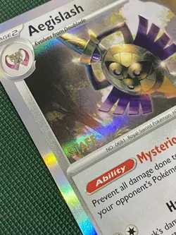 Aegislash SVP060 STAFF Paradox Rift Prerelease Promo Holo Rare Pokemon TCG Card - Image 3