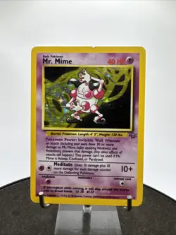 Mr. Mime 6/64 Holo Card Jungle Set 1999 Pokemon WOTC - Image 2