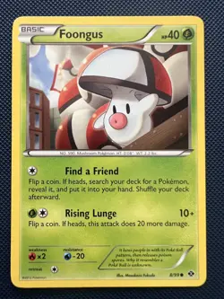 Foongus 8/99 Common Non Holo Pokemon Card NM - Image 1