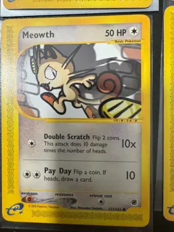 Expedition eReader Pokemon Card Lot 2002 Chansey Meowth Hoppip Professor Elm's - Image 2