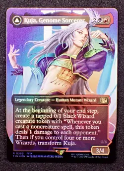 Kuja, Genome Sorcerer Borderless Foil #399 Final Fantasy Magic the Gathering MTG - Image 1