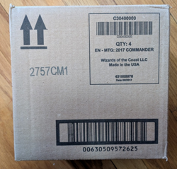 Magic The Gathering MTG 2017 Commander Deck Case Set of 4 English Sealed - Image 1