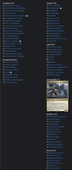 Custom Elenda and Azor EDH Deck - Image 2