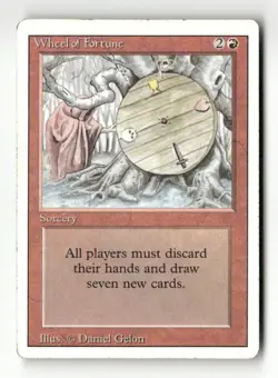 Wheel of Fortune Revised Edition Magic the Gathering Free Shipping - Image 1