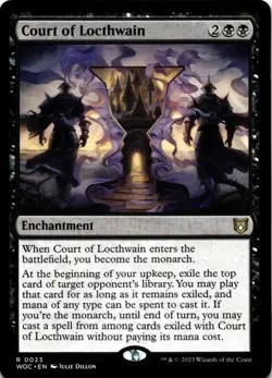 MTG Court of Locthwain Commander: Wilds of Eldraine NM R Magic - Image 1