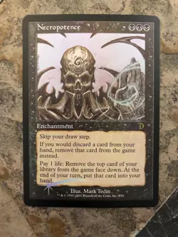 MTG - Necropotence - Foil - Deck master's - Alt Art - Watch Video Of Item! - Image 1
