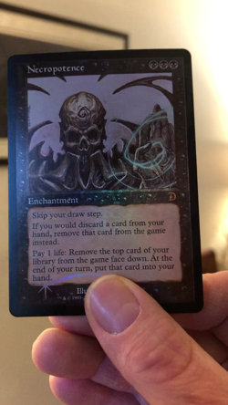 MTG - Necropotence - Foil - Deck master's - Alt Art - Watch Video Of Item! - Image 2