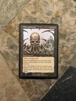 MTG - Necropotence - Foil - Deck master's - Alt Art - Watch Video Of Item! - Image 3