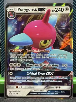 Pokemon Porygon-Z GX Holo Black Star Promo Card SM216 Sun & Moon NM - Image 1