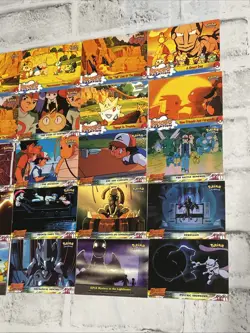Topps Pokemon Lot 40 Cards Mewtwo Strikes Back, Pikachu’s Vacation LP Blue Logos - Image 2